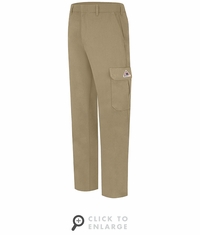 Bulwark PMU2KH Men's Khaki Lightweight FR Cargo Pant CAT-2
