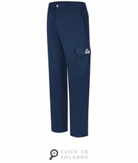 Bulwark PMU2NV Men's Navy Lightweight FR Cargo Pant CAT-2