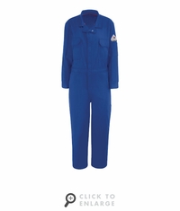 Bulwark QC23RB iQ Series Women's Royal Blue Midweight Mobility Coverall CAT-1