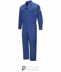 Bulwark QC24RB IQ Series&reg; Men's Royal Blue Lightweight Mobility Coverall CAT-1