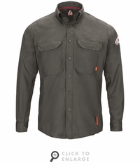 Bulwark QS50 iQ Series Long Sleeve Comfort Woven Lightweight Shirt CAT2