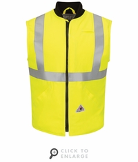 Bulwark VMS4HV Men's FR Hi-Visibility Insulated Vest CAT4