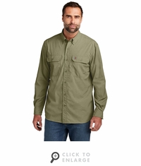 Carhartt Force Solid Long Sleeve Shirt - Burnt Olive