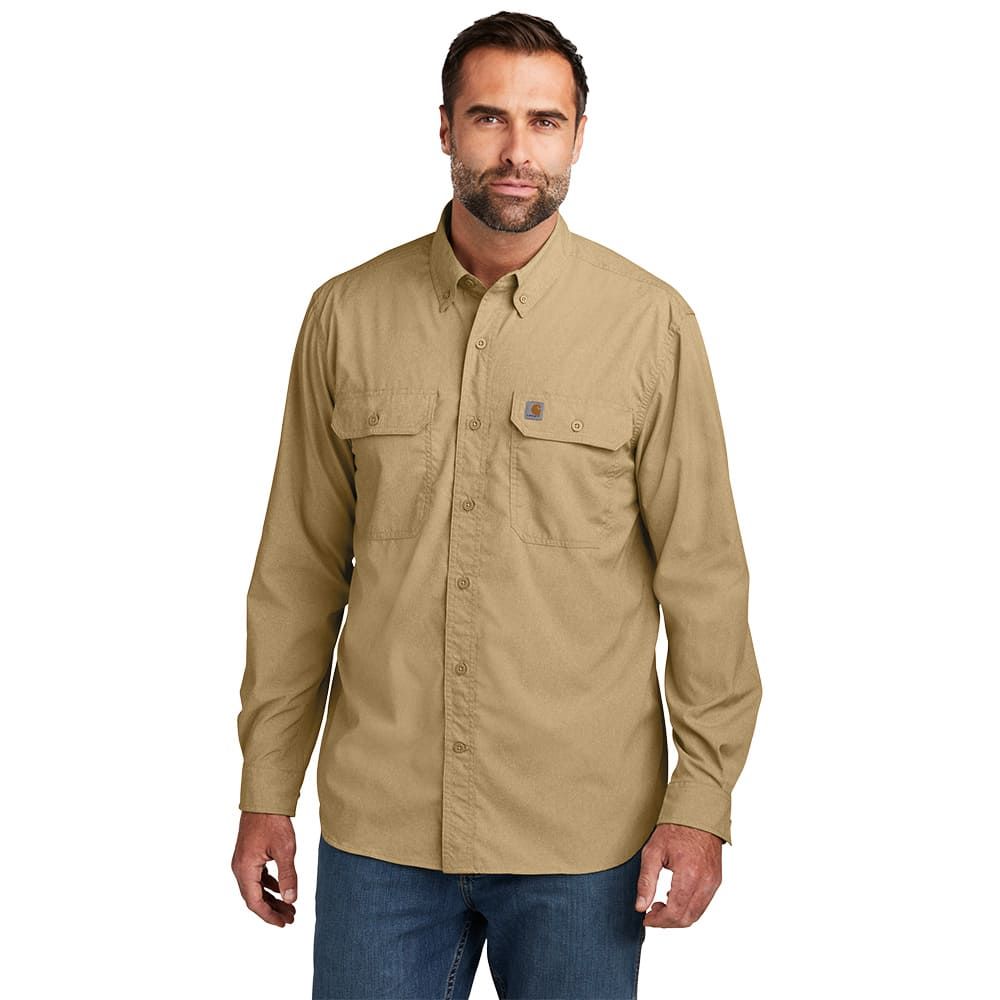 black casual dress shoes Carhartt Reworked Montana Rugged Flex Relaxed Fit Lightweight Long-Sleeve Snap-Front Plaid Shirt, Like New | Dark Blue