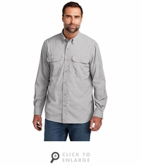 Carhartt Force Solid Long Sleeve Shirt - Steel