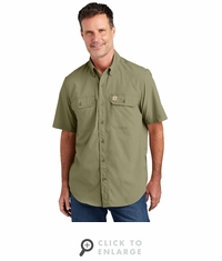 Carhartt Force Solid Short Sleeve Shirt - Burnt Olive