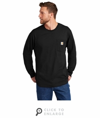Carhartt Workwear Pocket Long Sleeve T-Shirt - Black