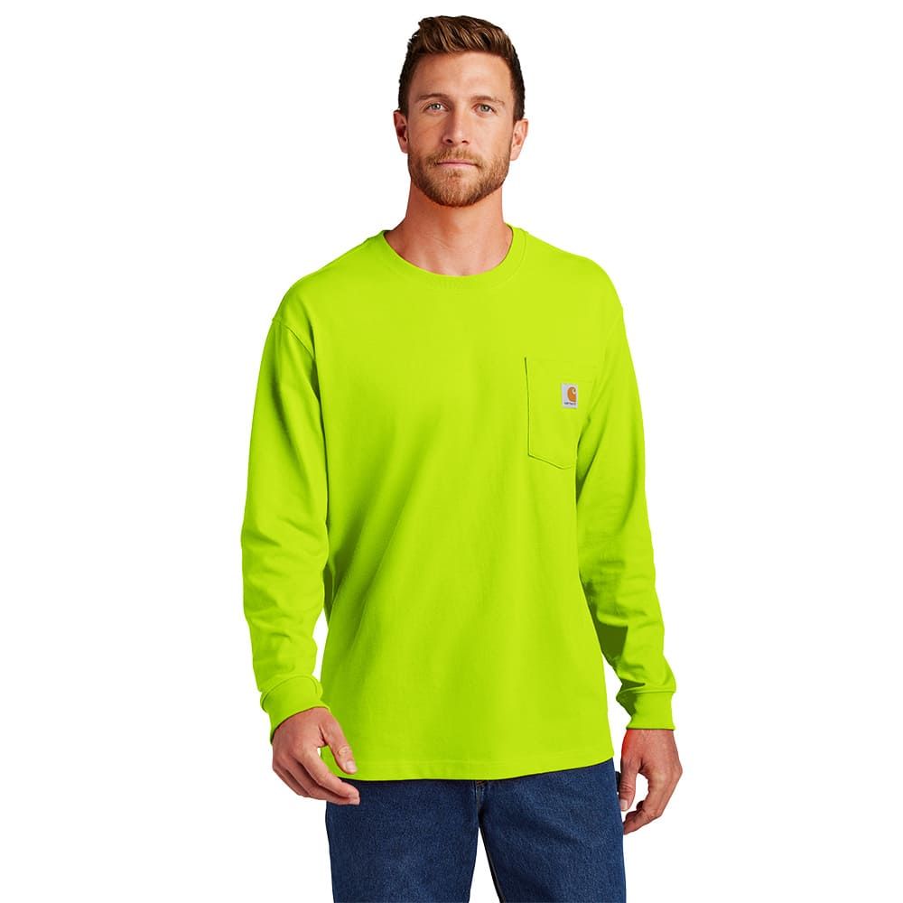 Carhartt ® Workwear Pocket Long Sleeve T-Shirt - Brite Lime