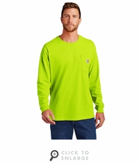 Carhartt Workwear Pocket Long Sleeve T-Shirt - Brite Lime