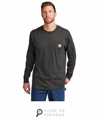 Carhartt Workwear Pocket Long Sleeve T-Shirt - Carbon Heather
