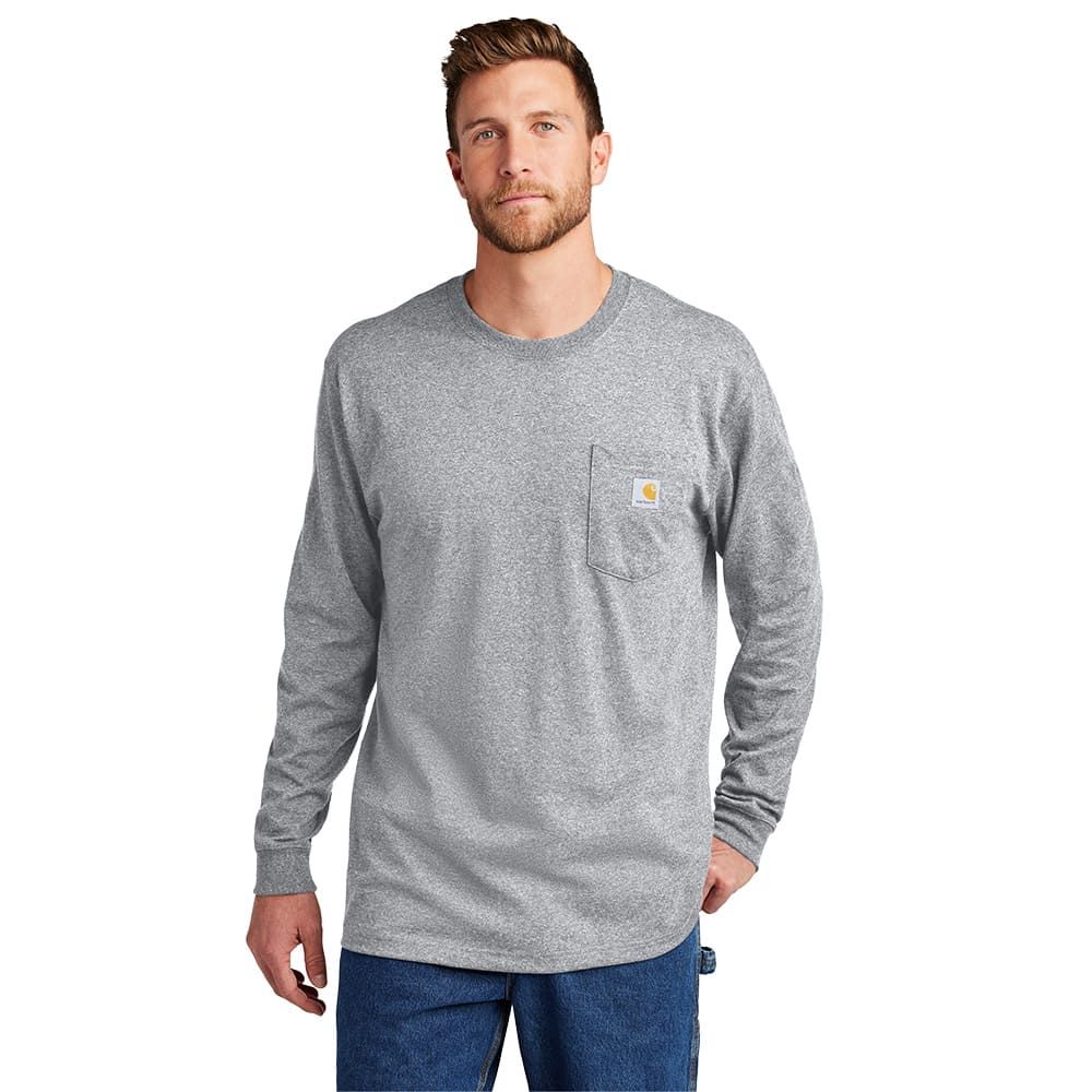 Carhartt ® Workwear Pocket Long Sleeve T-Shirt - Heather Grey
