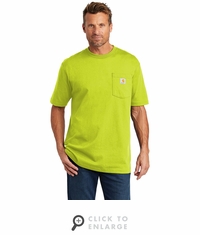 Carhartt Workwear Pocket Short Sleeve T-Shirt - Brite Lime