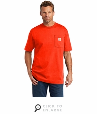 Carhartt Workwear Pocket Short Sleeve T-Shirt - Brite Orange