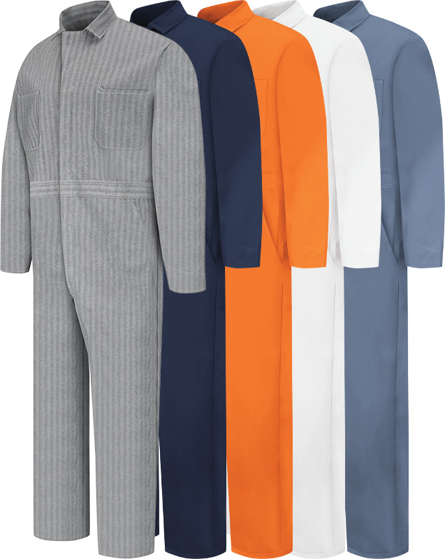 Red Kap CC14 Cotton Coveralls, Snap Front