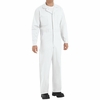 Red Kap CC16WH White Cotton Coveralls Button Front