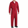 Red Kap CC18RD Red Zip-Front Cotton Coveralls