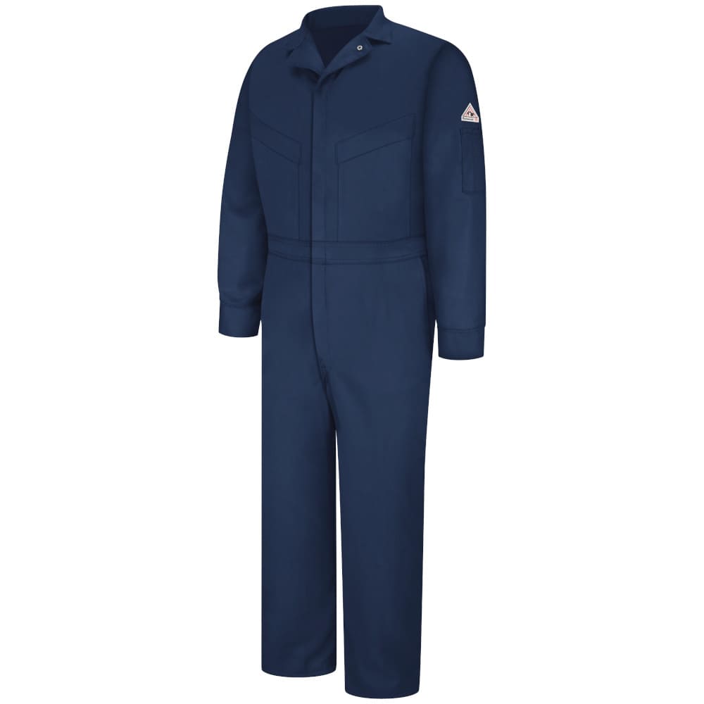 kozy Coverall Jacket（NAVY BLUE） iQ Series® Men's FR Mobility Coverall | Bulwark® FR