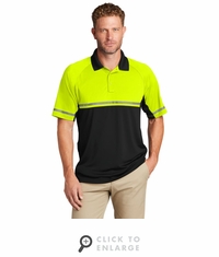 CornerStone Select Lightweight Snag-Proof Enhanced Visibility Polo - Safety-Yellow/Black