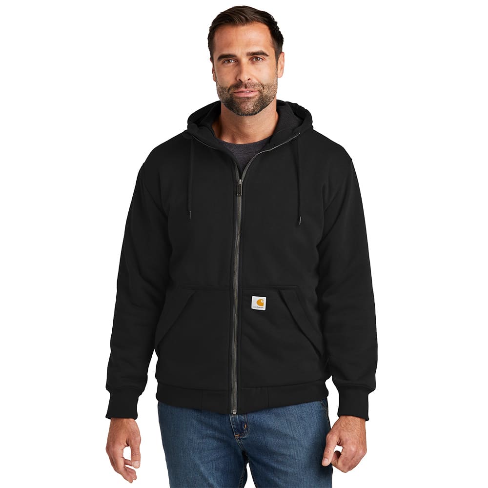Carhartt 黒 カバーオール made in USA Carhartt® Midweight Thermal-Lined Full-Zip Sweatshirt