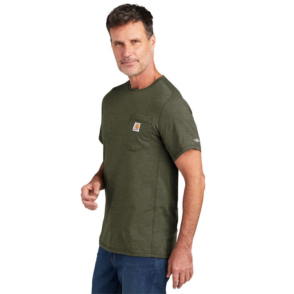 Carhartt Force Short Sleeve Pocket T-Shirt - Basil Heather