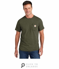 CT106652 Carhartt Force Short Sleeve Pocket T-Shirt - Basil Heather