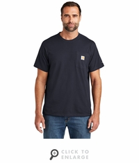 CT106652 Carhartt Force Short Sleeve Pocket T-Shirt - Navy