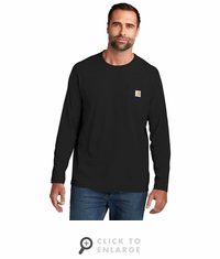 CT106656 Carhartt Force Long Sleeve Pocket T-Shirt - Black