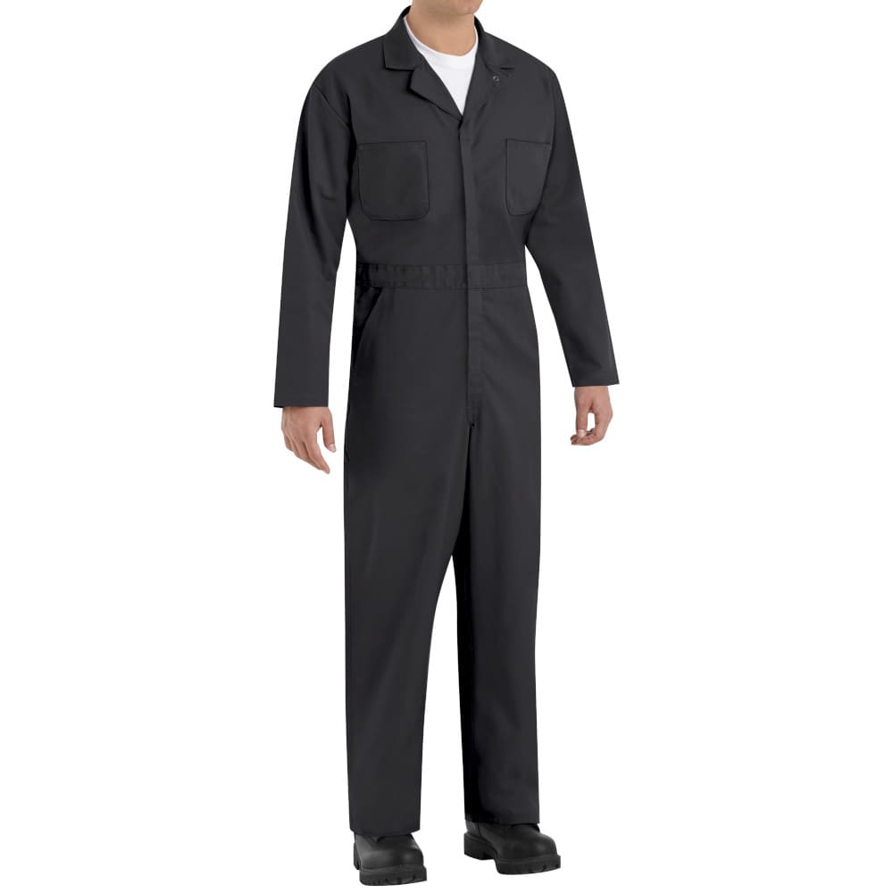 HANA YAGI-COVERALLS/BLACK×WHITE② Red Kap CT10BK Black Twill Action Back Coveralls