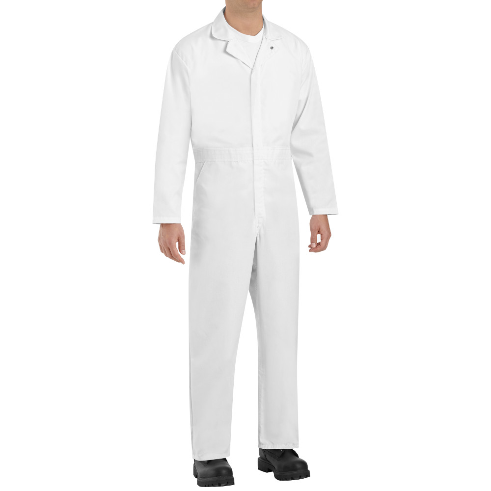 Red Kap CT16WH White Twill Action Back Coverall - No Breast Pocket