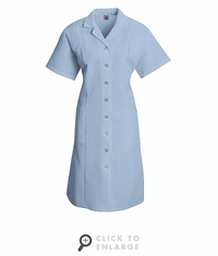 DP23LB Women's Button-Front Short Sleeve Dress