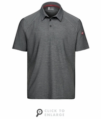 Grey Heather Men's Cooling Stretch Jersey Polo