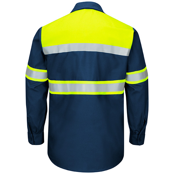 Hi-Visibility Ripstop Work Shirts Navy -Type O Class 1