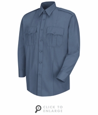 HS1121 Men's French Blue Deputy Deluxe� Long Sleeve Uniform Shirt