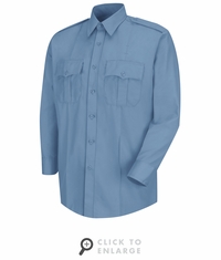 HS1123 Men's Light Blue Deputy Deluxe� Long Sleeve Uniform Shirt