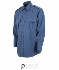 HS1133 Men's French Blue Heather Long Sleeve Sentry Plus Shirt