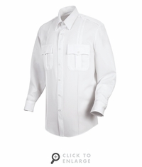 HS1169 Women's White Long Sleeve New Dimension� Stretch Poplin Shirt