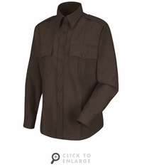 HS1172 Women's Brown  Deputy Deluxe� Long Sleeve Uniform Shirt