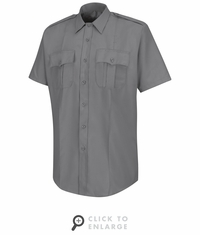 HS1220 Men's Grey Deputy Deluxe� Short Sleeve Uniform Shirt