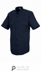 HS1250 Men's Dark Navy Sentry� Plus Short Sleeve Shirt With Zipper