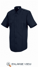 HS1250 Men's Dark Navy Sentry Plus Short Sleeve Shirt With Zipper