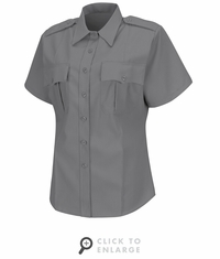 HS1275 Women's Grey Deputy Deluxe� Short Sleeve Uniform Shirt