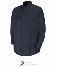 HS1429 New Dimension� Concealed Button Front Long Sleeve Shirt