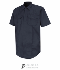 HS1430 New Dimension� Concealed Button Front Short Sleeve Shirt