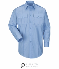 HS1524 New Dimension� Plus Long Sleeve Poplin Shirt