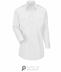 HS1529 New Dimension� Plus Women's Long Sleeve Poplin Shirt