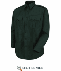 HS1544 Men's Spruce Green Sentry Plus Long Sleeve Shirt With Zipper