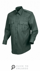 HS1544a Men's Spruce Green Sentry� Plus Long Sleeve Shirt With Zipper