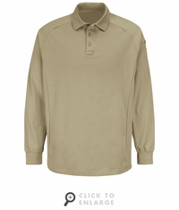 HS5129 Silver Tan Long Sleeve Special OPS Polo