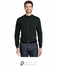 Interlock Knit Mock Turtleneck. K321 - Black