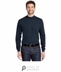 Interlock Knit Mock Turtleneck. K321 - Navy